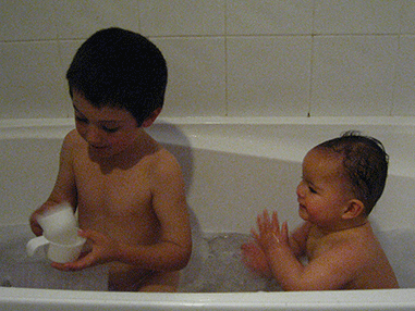 bath with shaylow